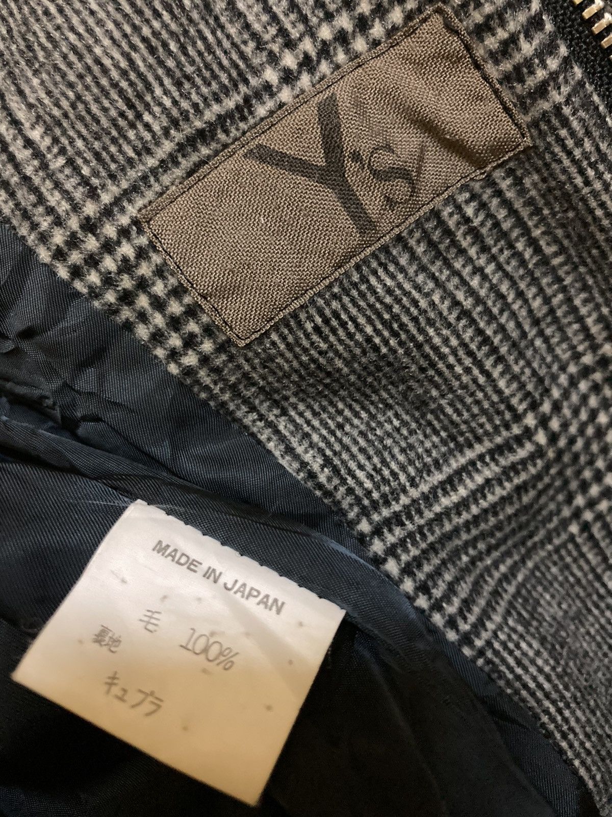 Yohji Yamamoto Y’s Yohji Yamamoto Tartan Plaid Bomber Jacket Size US L / EU 52-54 / 3 - 8 Thumbnail