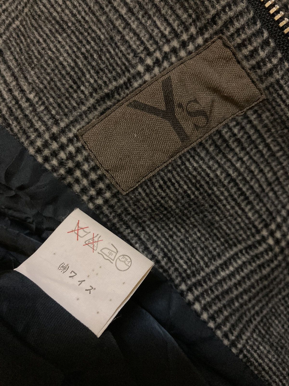 Yohji Yamamoto Y’s Yohji Yamamoto Tartan Plaid Bomber Jacket Size US L / EU 52-54 / 3 - 9 Thumbnail