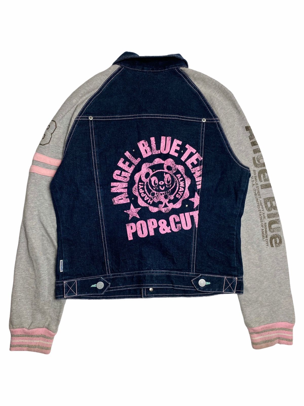 Hysteric Glamour × Japanese Brand ☠️NEEDGONE☠️1990s Angel Blue - Hybrid Sleeve Denim Jacket Size US M / EU 48-50 / 2 - 2 Thumbnail