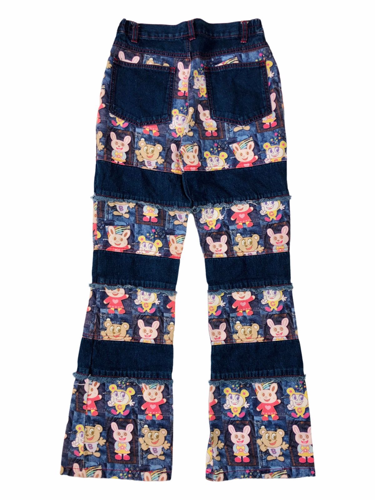 Hysteric Glamour × Japanese Brand ☠️NEEDGONE☠️2000s Mooncarl - Mascot Hagi Denim Patchwork Size US 27 - 2 Thumbnail