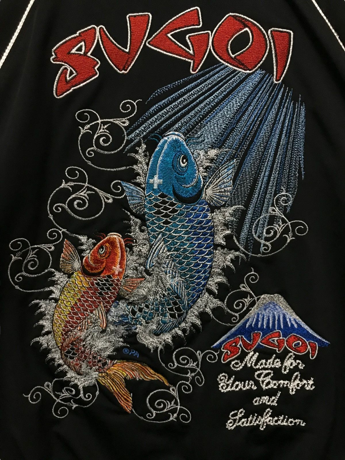 Vintage Japanese Tattoo Sugoi Big Logo Bomber Style Size US M / EU 48-50 / 2 - 2 Thumbnail