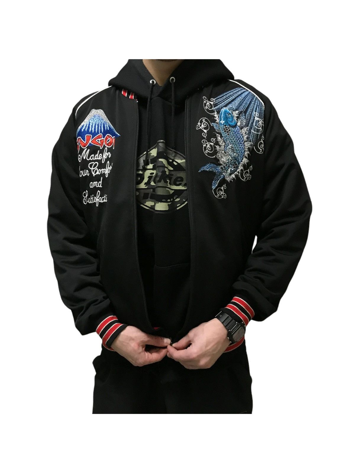 Vintage Japanese Tattoo Sugoi Big Logo Bomber Style Size US M / EU 48-50 / 2 - 7 Thumbnail
