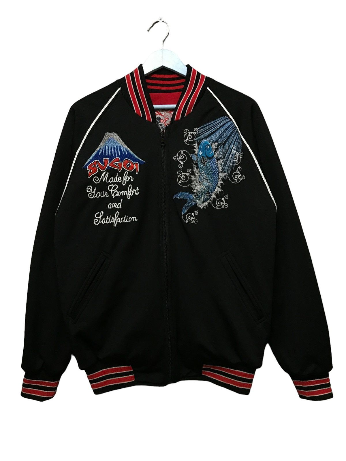 Vintage Japanese Tattoo Sugoi Big Logo Bomber Style Size US M / EU 48-50 / 2 - 3 Thumbnail