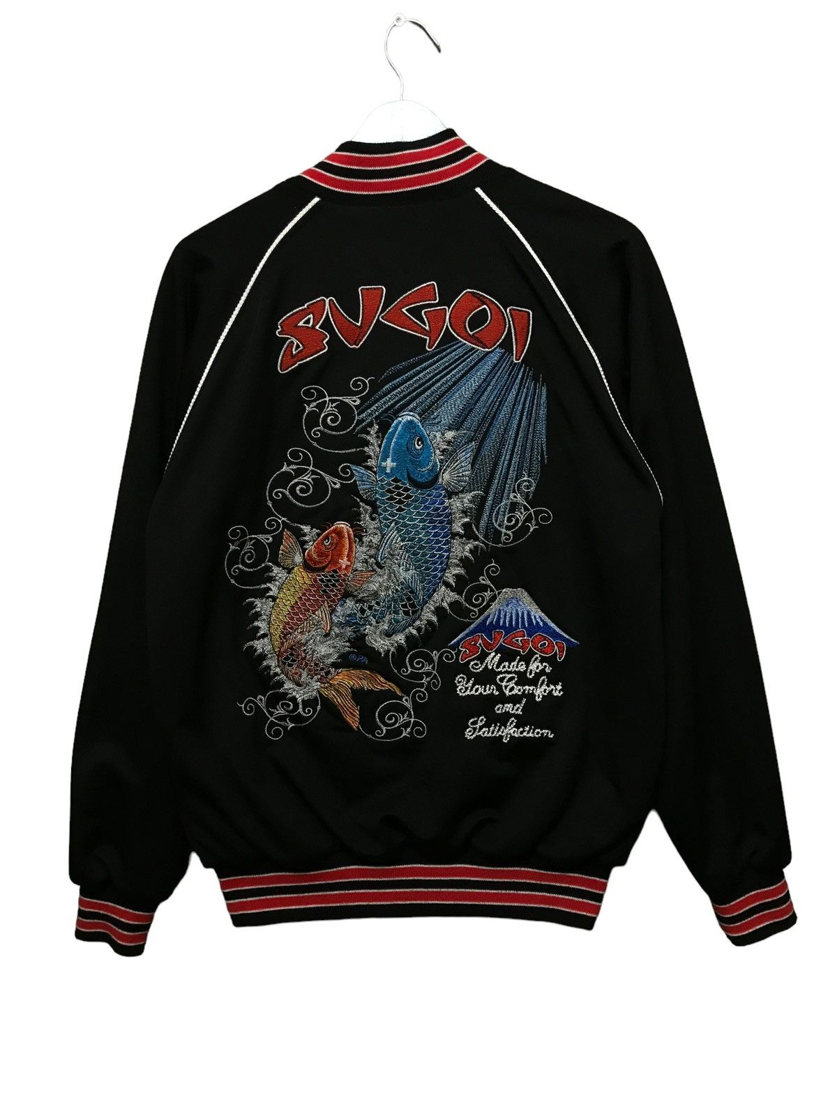 Vintage Japanese Tattoo Sugoi Big Logo Bomber Style Size US M / EU 48-50 / 2 - 1 Thumbnail