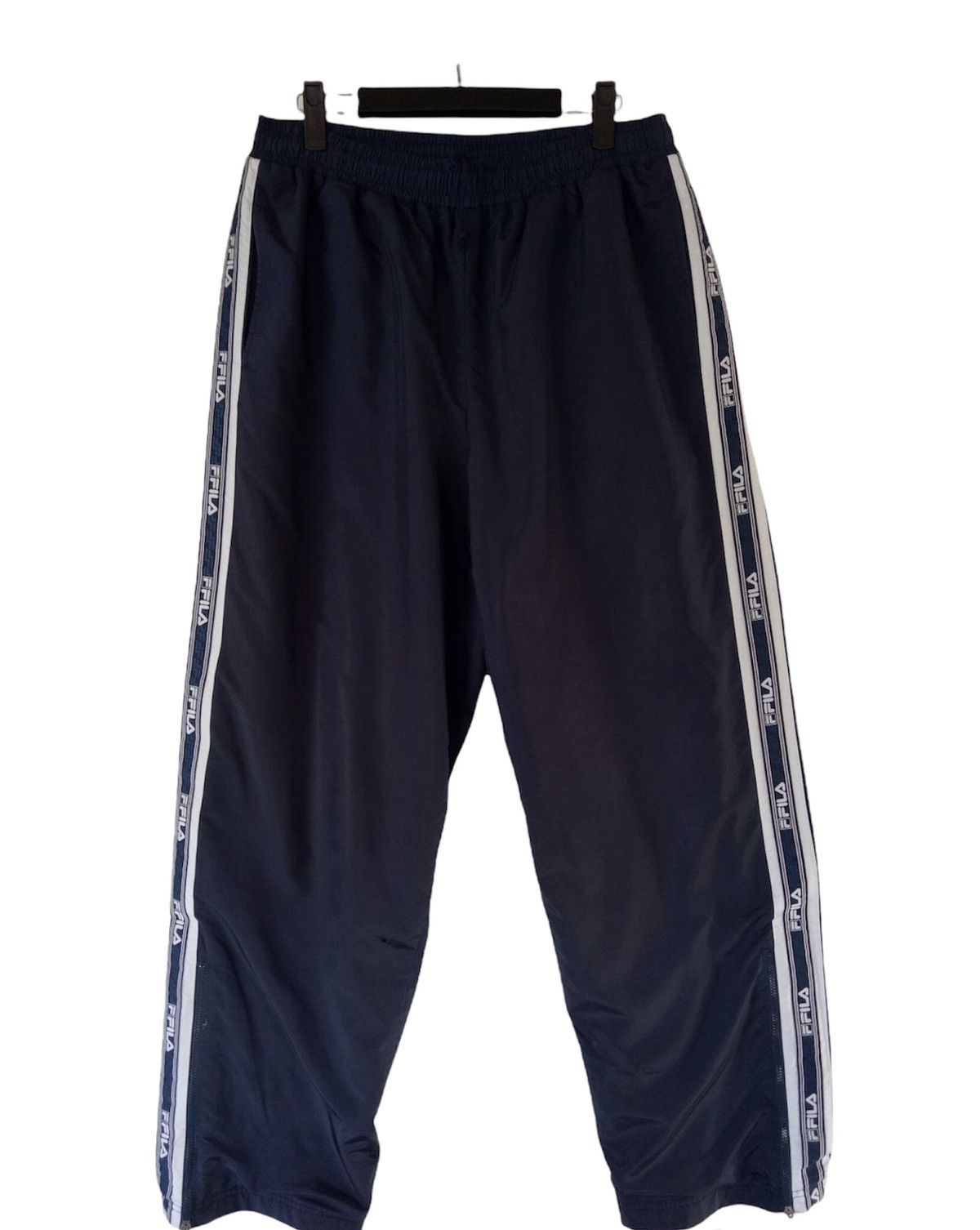 Fila 💥VINTAGE FILA sweatpants side tape streetwear pants Size US 36 / EU 52 - 1 Thumbnail
