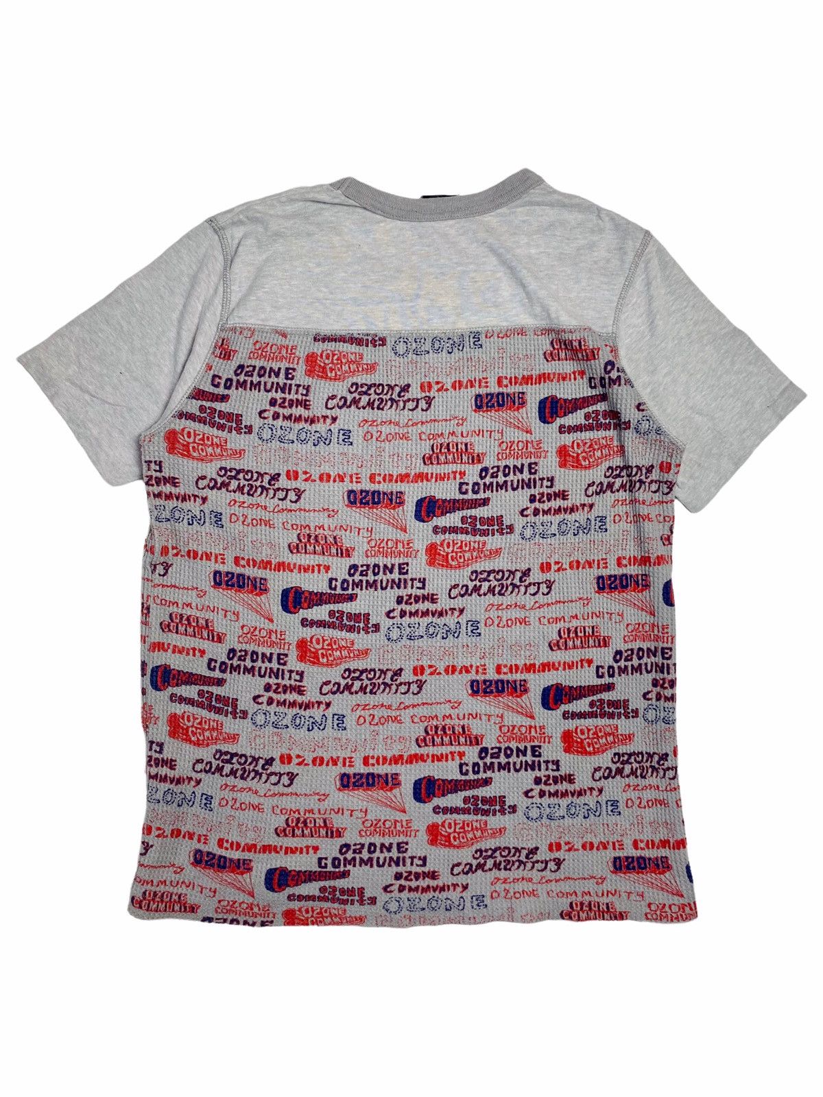 Hysteric Glamour × Japanese Brand ☠️NEEDGONE☠️1990s Ozone Community - Pop Word Waffle T-Shirt Size US M / EU 48-50 / 2 - 2 Thumbnail