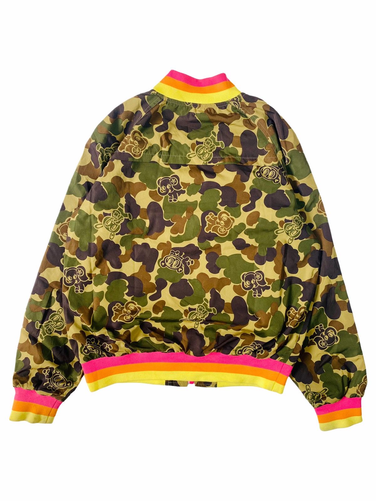 Hysteric Glamour 2000s Angel Blue Multicolor Rib Elephant Camo Bomber Jacket Size US M / EU 48-50 / 2 - 6 Thumbnail