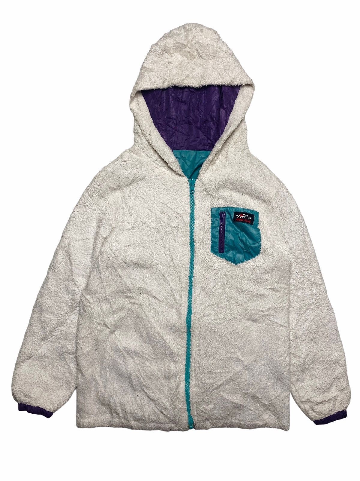Hysteric Glamour × Japanese Brand ☠️NEEDGONE☠️1990s Angel Blue - Reversible Yeti Jacket Size US M / EU 48-50 / 2 - 1 Thumbnail