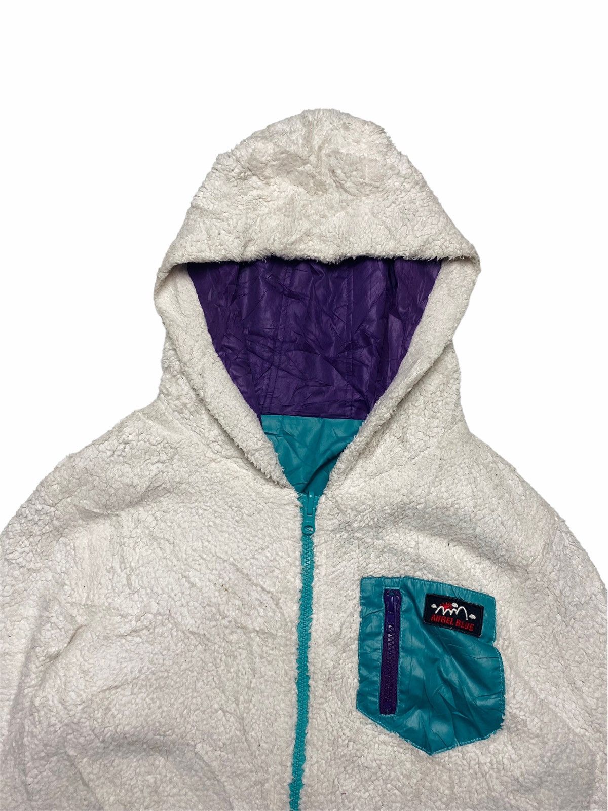 Hysteric Glamour × Japanese Brand ☠️NEEDGONE☠️1990s Angel Blue - Reversible Yeti Jacket Size US M / EU 48-50 / 2 - 5 Thumbnail