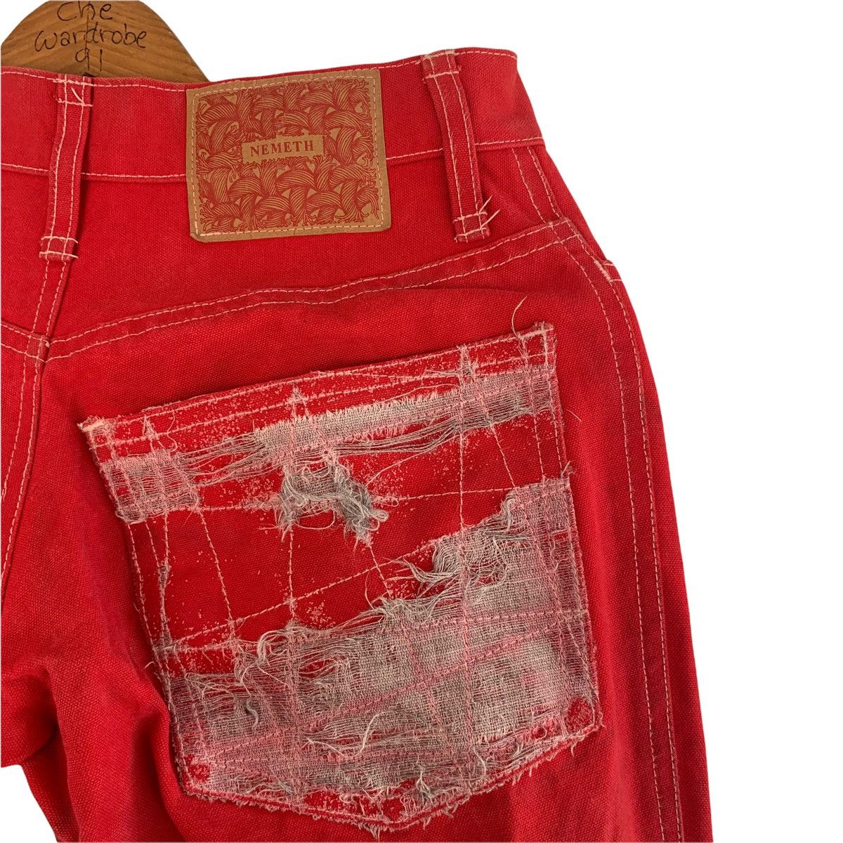 Christopher Nemeth Nemeth Boro Style Quarter Denim Pant Size US 28 / EU 44 - 10 Thumbnail