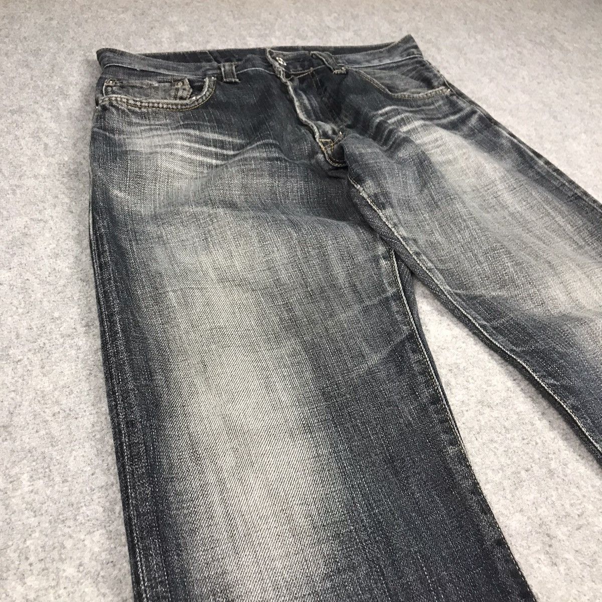 Edwin DENIM BLACK FADED EDWIN BAGGY PANTS Size US 30 / EU 46 - 5 Thumbnail