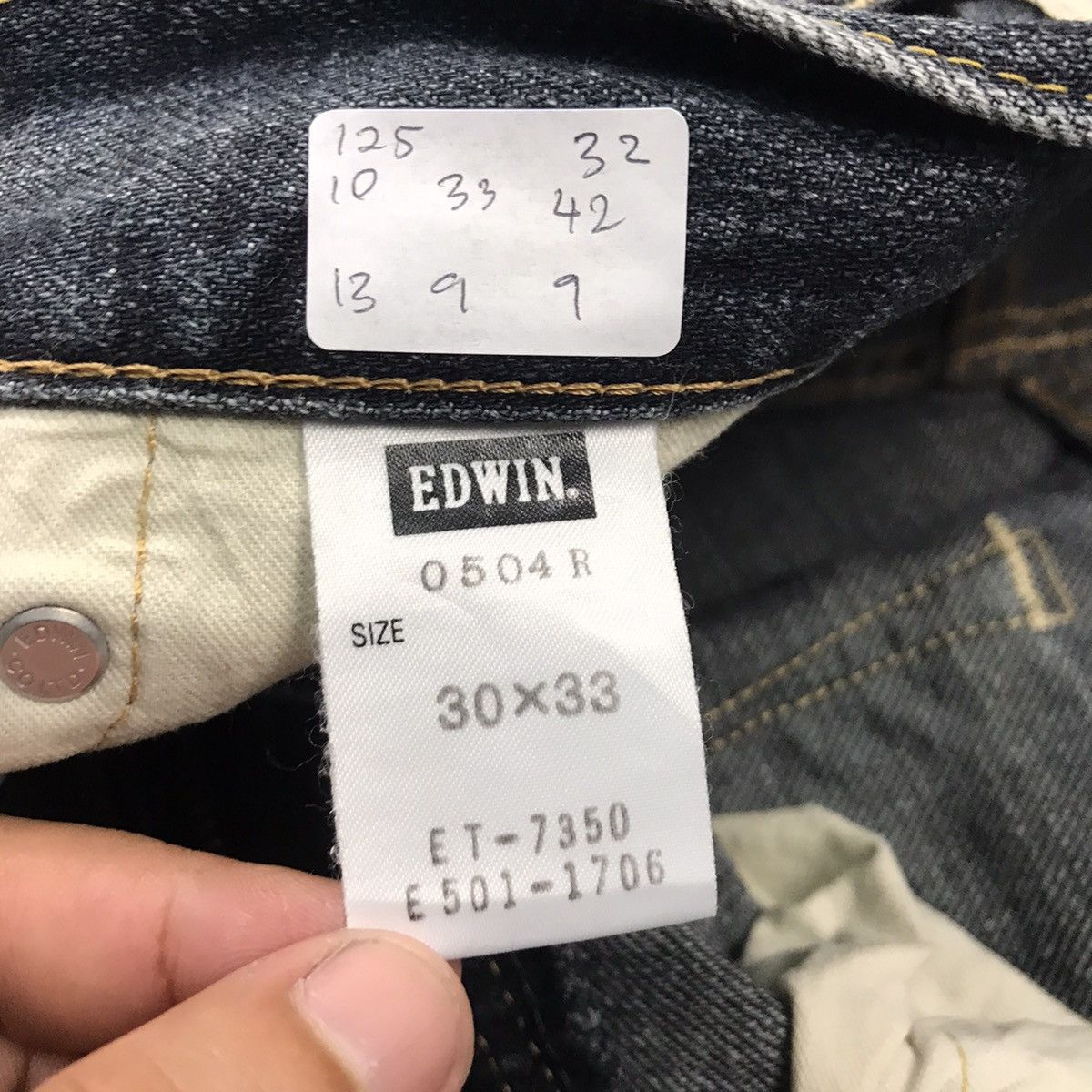 Edwin DENIM BLACK FADED EDWIN BAGGY PANTS Size US 30 / EU 46 - 16 Thumbnail