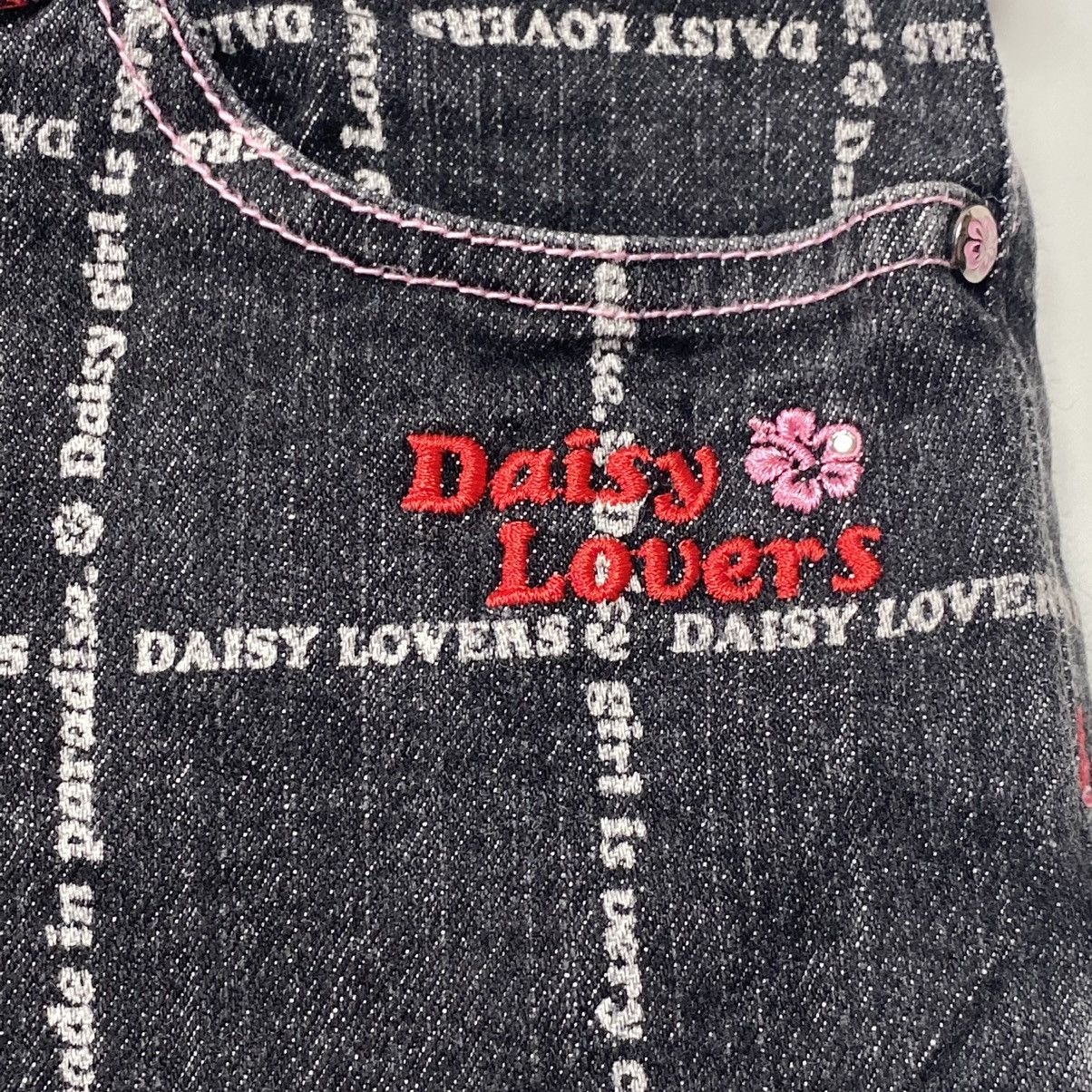 Hysteric Glamour × Japanese Brand ☠️SENDOFFERS☠️2000s Daisy Lovers - Texted Flared Denim Pants Size US 27 - 8 Thumbnail