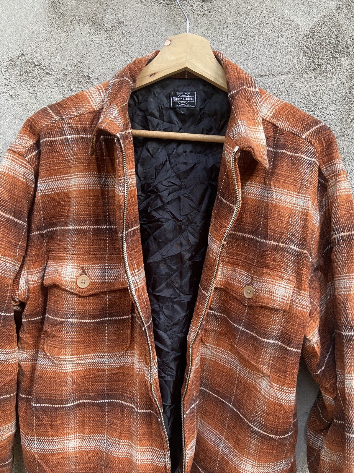 Flannel Vintage Hip Chic Zip Up Checkered Flannel Jacket Size US L / EU 52-54 / 3 - 4 Thumbnail