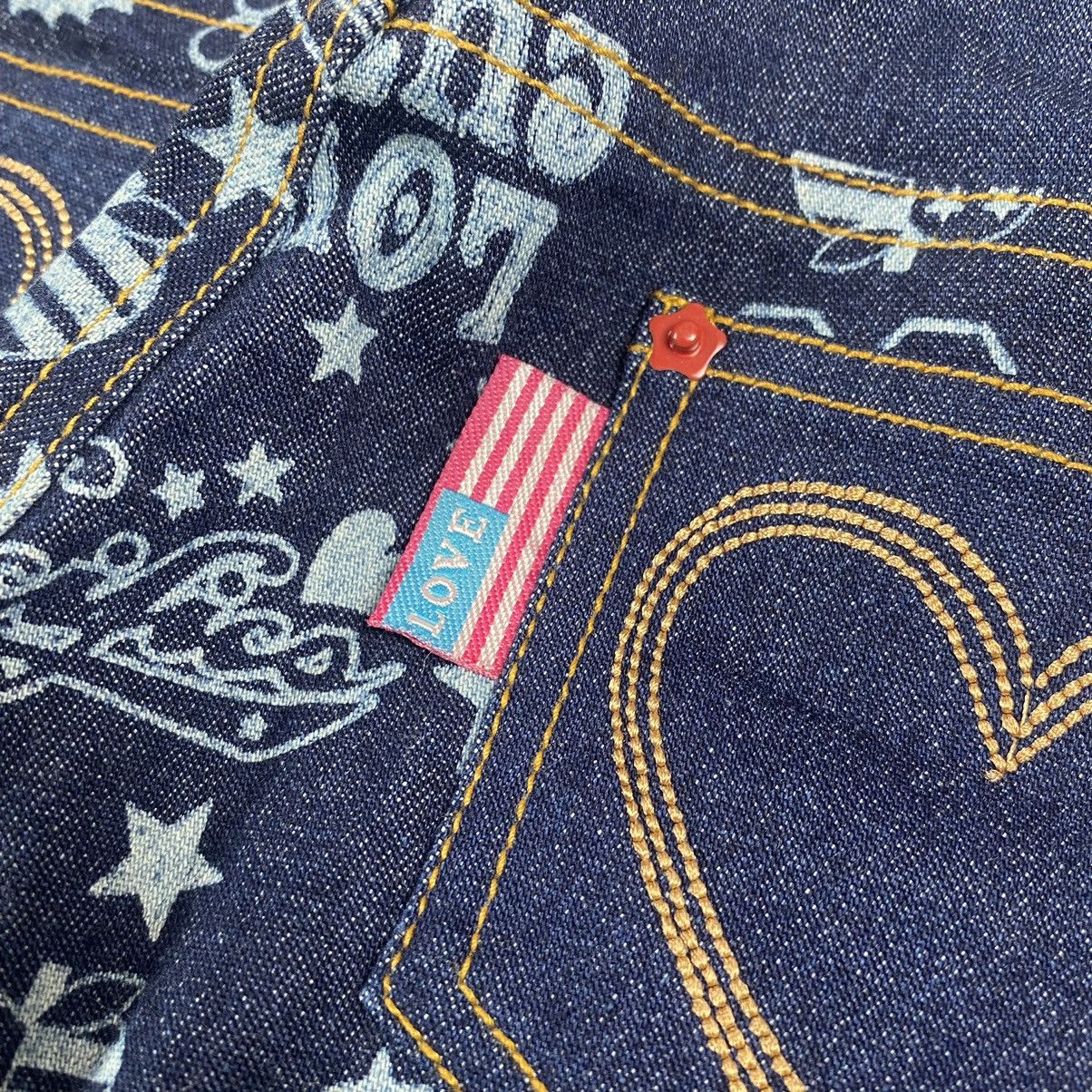 Hysteric Glamour × Japanese Brand 2000s CRT Cutie - Printed Pop Star Flared Denim Pants Size US 28 / EU 44 - 7 Thumbnail