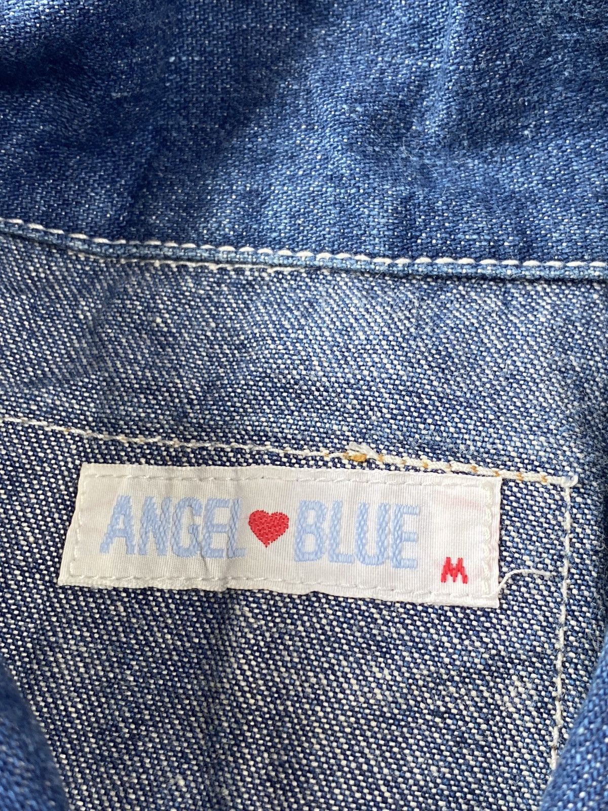Hysteric Glamour 0s Angel Blue Cloud Patchwork Denim Short Sleeve Size US S / EU 44-46 / 1 - 12 Thumbnail
