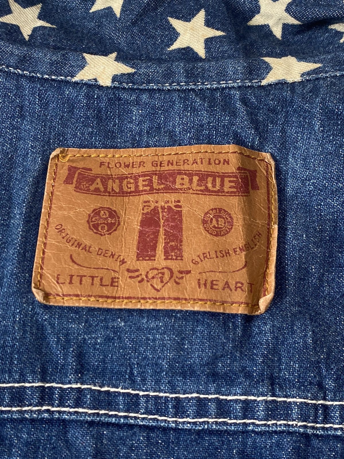 Hysteric Glamour 0s Angel Blue Cloud Patchwork Denim Short Sleeve Size US S / EU 44-46 / 1 - 11 Thumbnail