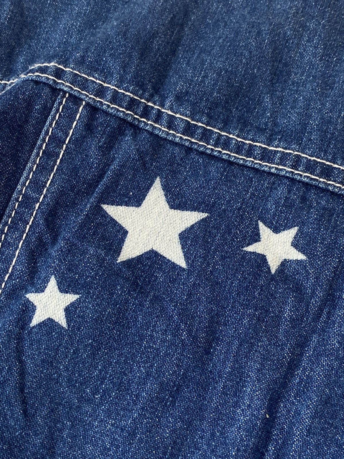 Hysteric Glamour 0s Angel Blue Cloud Patchwork Denim Short Sleeve Size US S / EU 44-46 / 1 - 10 Thumbnail