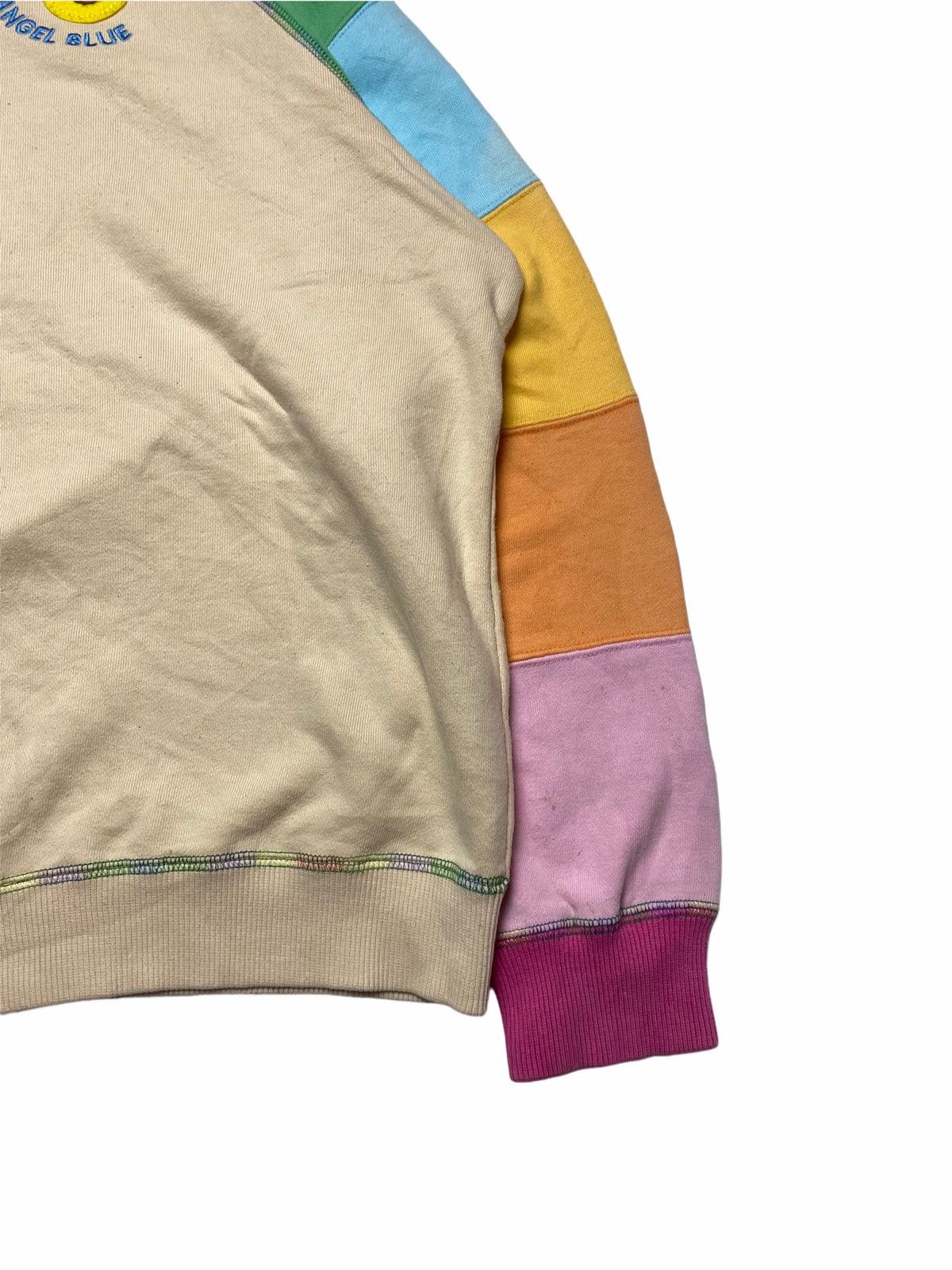 Hysteric Glamour ☠️NEEDGONE☠️1990s Angel Blue - Multicolor Patchwork Sweatshirt Size US M / EU 48-50 / 2 - 8 Thumbnail