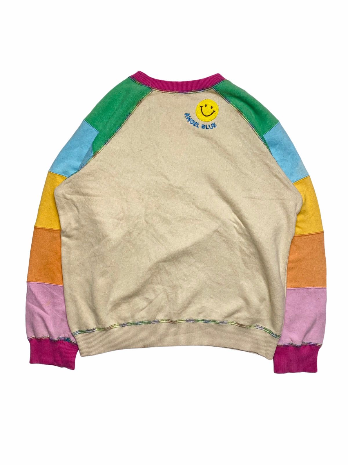 Hysteric Glamour ☠️NEEDGONE☠️1990s Angel Blue - Multicolor Patchwork Sweatshirt Size US M / EU 48-50 / 2 - 2 Thumbnail