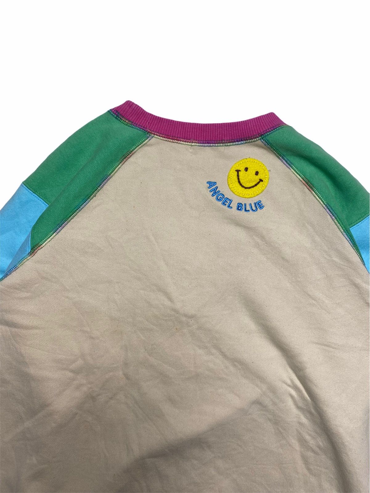 Hysteric Glamour ☠️NEEDGONE☠️1990s Angel Blue - Multicolor Patchwork Sweatshirt Size US M / EU 48-50 / 2 - 7 Thumbnail