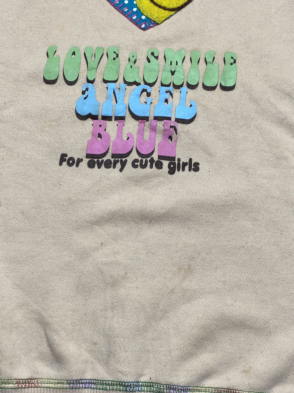 Hysteric Glamour ☠️NEEDGONE☠️1990s Angel Blue - Multicolor Patchwork Sweatshirt Size US M / EU 48-50 / 2 - 11 Thumbnail