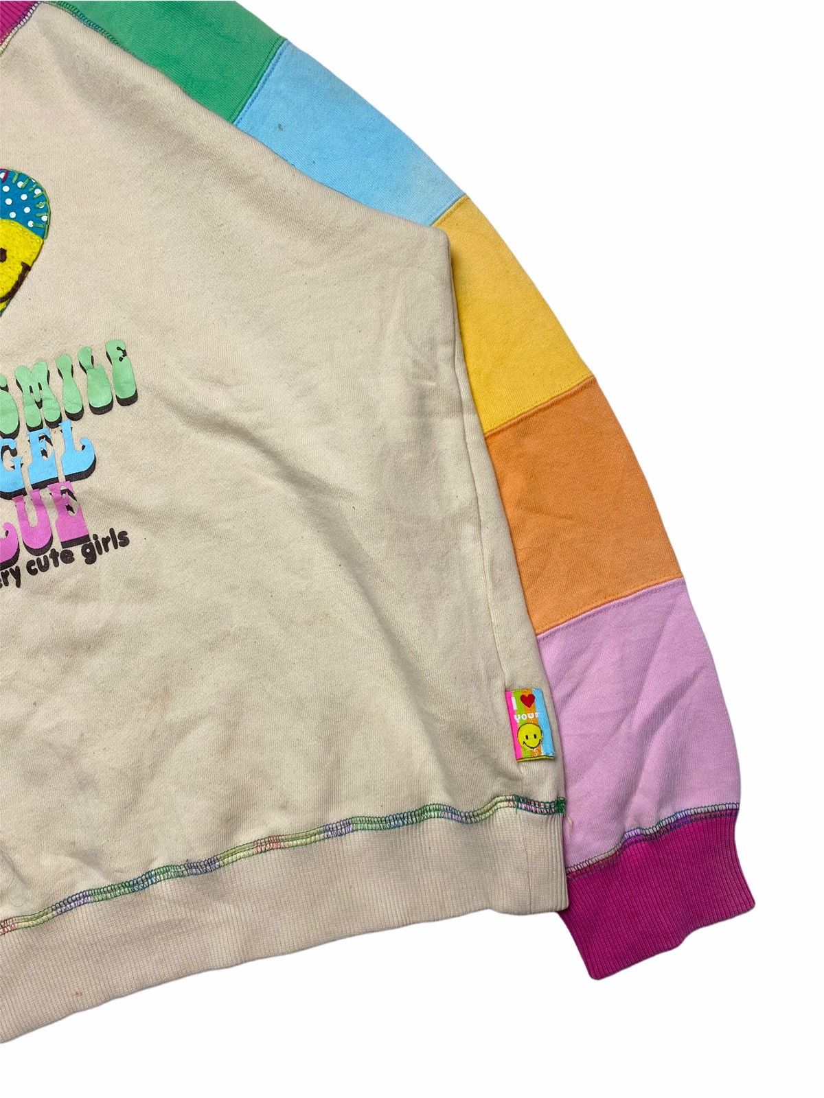 Hysteric Glamour ☠️NEEDGONE☠️1990s Angel Blue - Multicolor Patchwork Sweatshirt Size US M / EU 48-50 / 2 - 5 Thumbnail