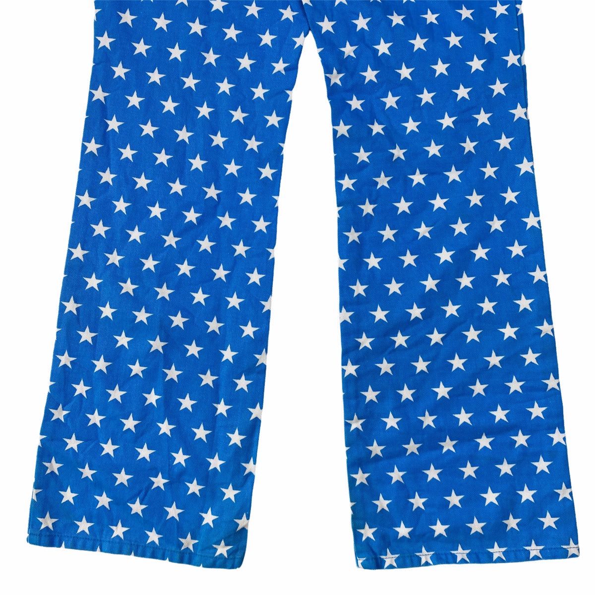 Hysteric Glamour × Japanese Brand ☠️NEEDGONE☠️1990s Angel Blue - Printed Star Blue Denim Pants Size US 27 - 6 Thumbnail