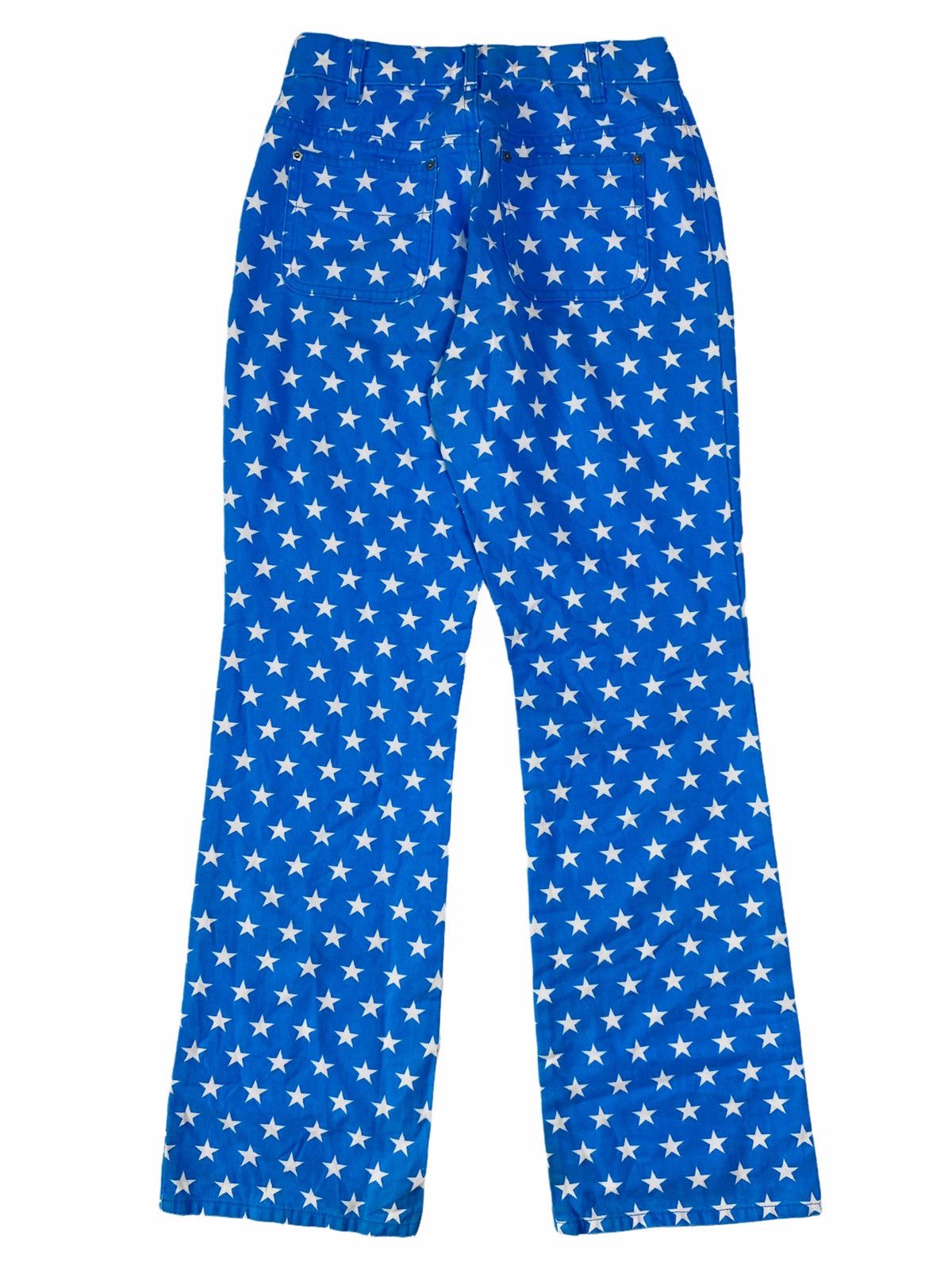 Hysteric Glamour × Japanese Brand ☠️NEEDGONE☠️1990s Angel Blue - Printed Star Blue Denim Pants Size US 27 - 2 Thumbnail