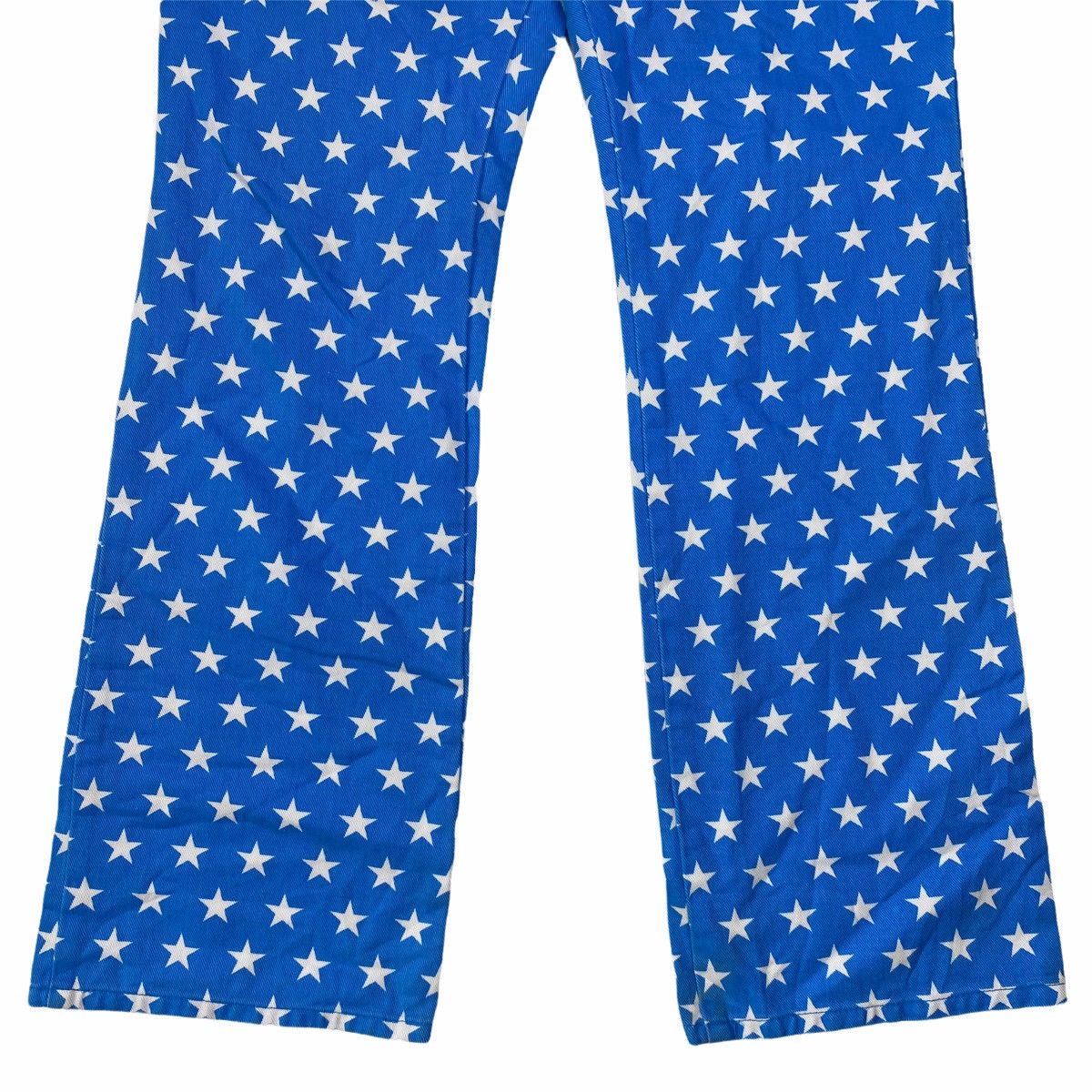 Hysteric Glamour × Japanese Brand ☠️NEEDGONE☠️1990s Angel Blue - Printed Star Blue Denim Pants Size US 27 - 4 Thumbnail