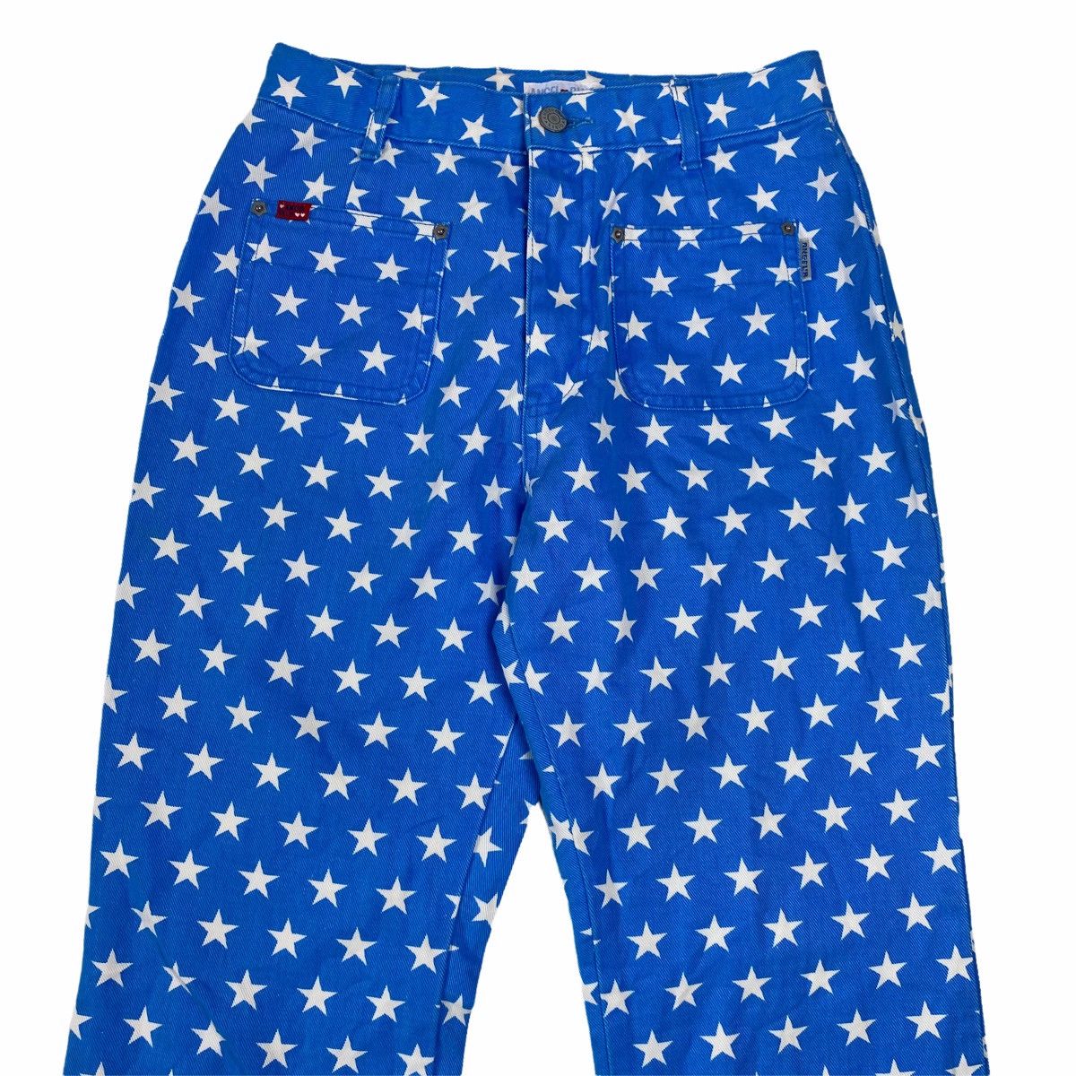 Hysteric Glamour × Japanese Brand ☠️NEEDGONE☠️1990s Angel Blue - Printed Star Blue Denim Pants Size US 27 - 3 Thumbnail