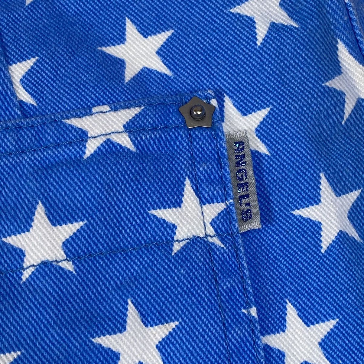 Hysteric Glamour × Japanese Brand ☠️NEEDGONE☠️1990s Angel Blue - Printed Star Blue Denim Pants Size US 27 - 8 Thumbnail