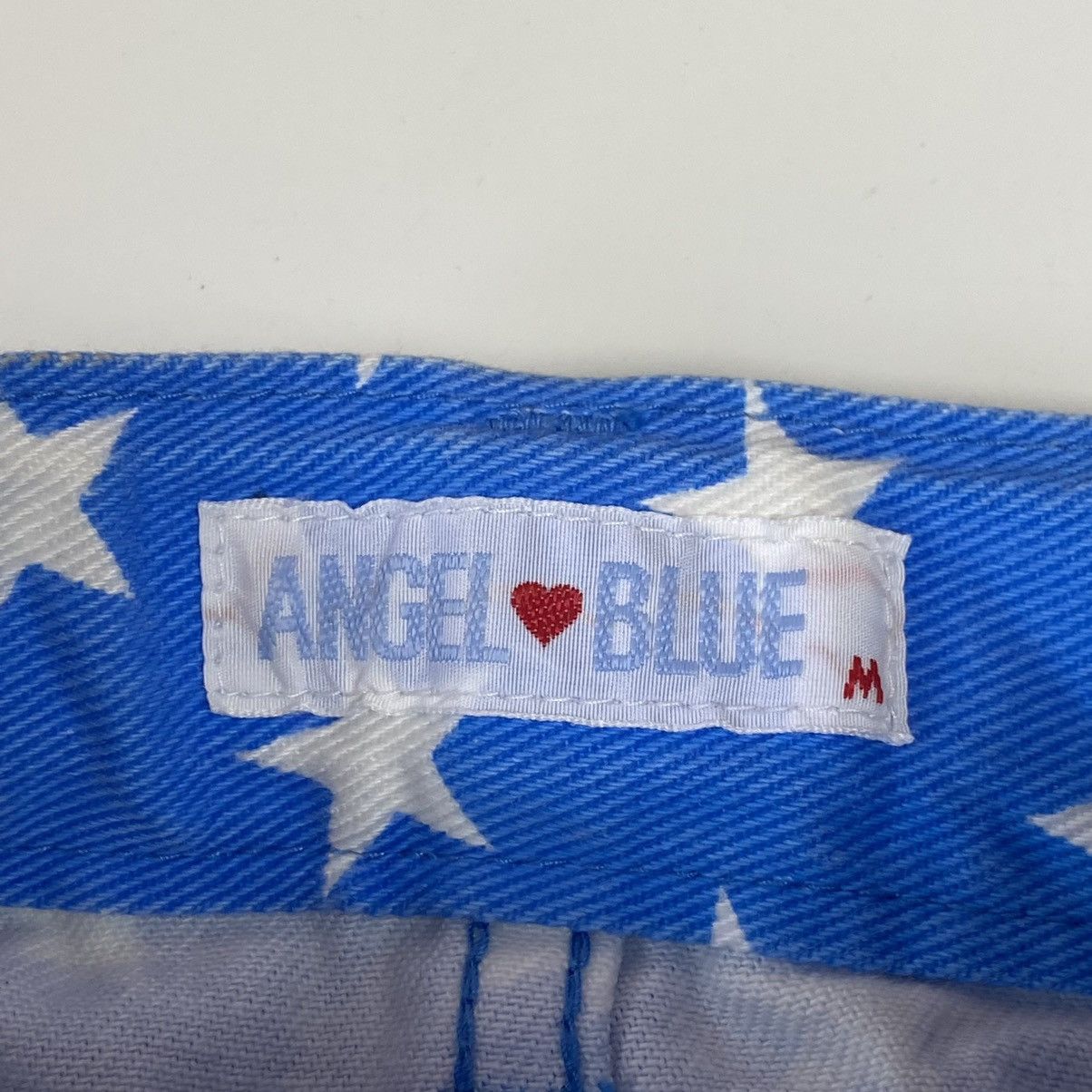 Hysteric Glamour × Japanese Brand ☠️NEEDGONE☠️1990s Angel Blue - Printed Star Blue Denim Pants Size US 27 - 13 Thumbnail