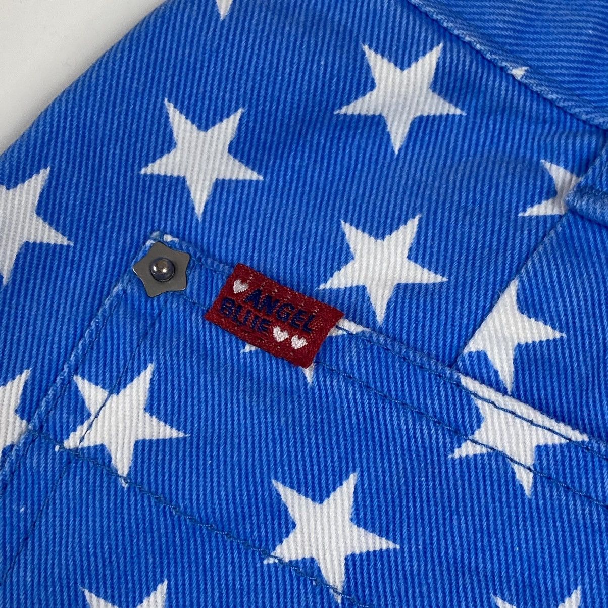Hysteric Glamour × Japanese Brand ☠️NEEDGONE☠️1990s Angel Blue - Printed Star Blue Denim Pants Size US 27 - 9 Thumbnail