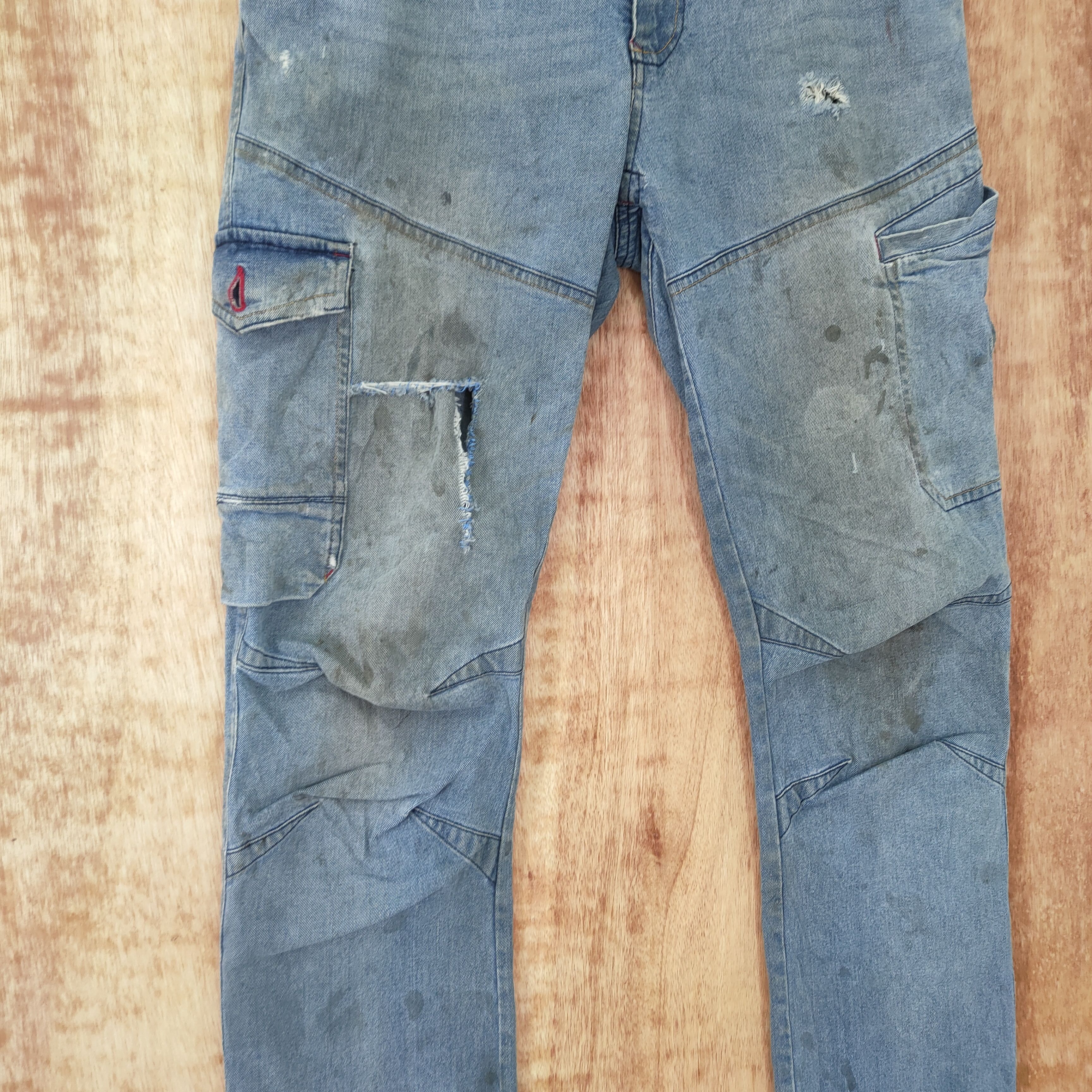 Japanese Brand × Vintage VINTAGE JAPANESE BRAND FADED RUSTY CARGO PANTS / DISTRESSED Size US 29 - 10 Thumbnail