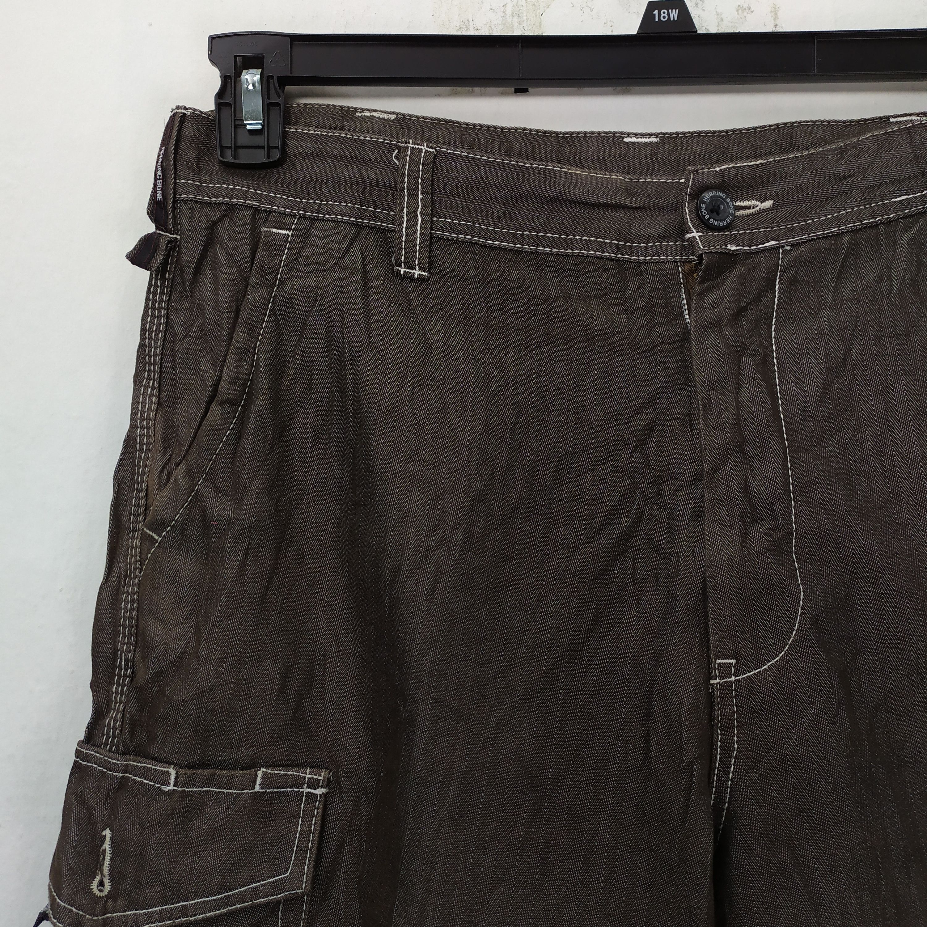 Japanese Brand HERRING BONE CARGO PANTS/TACTICAL PANTS Size US 34 / EU 50 - 4 Thumbnail