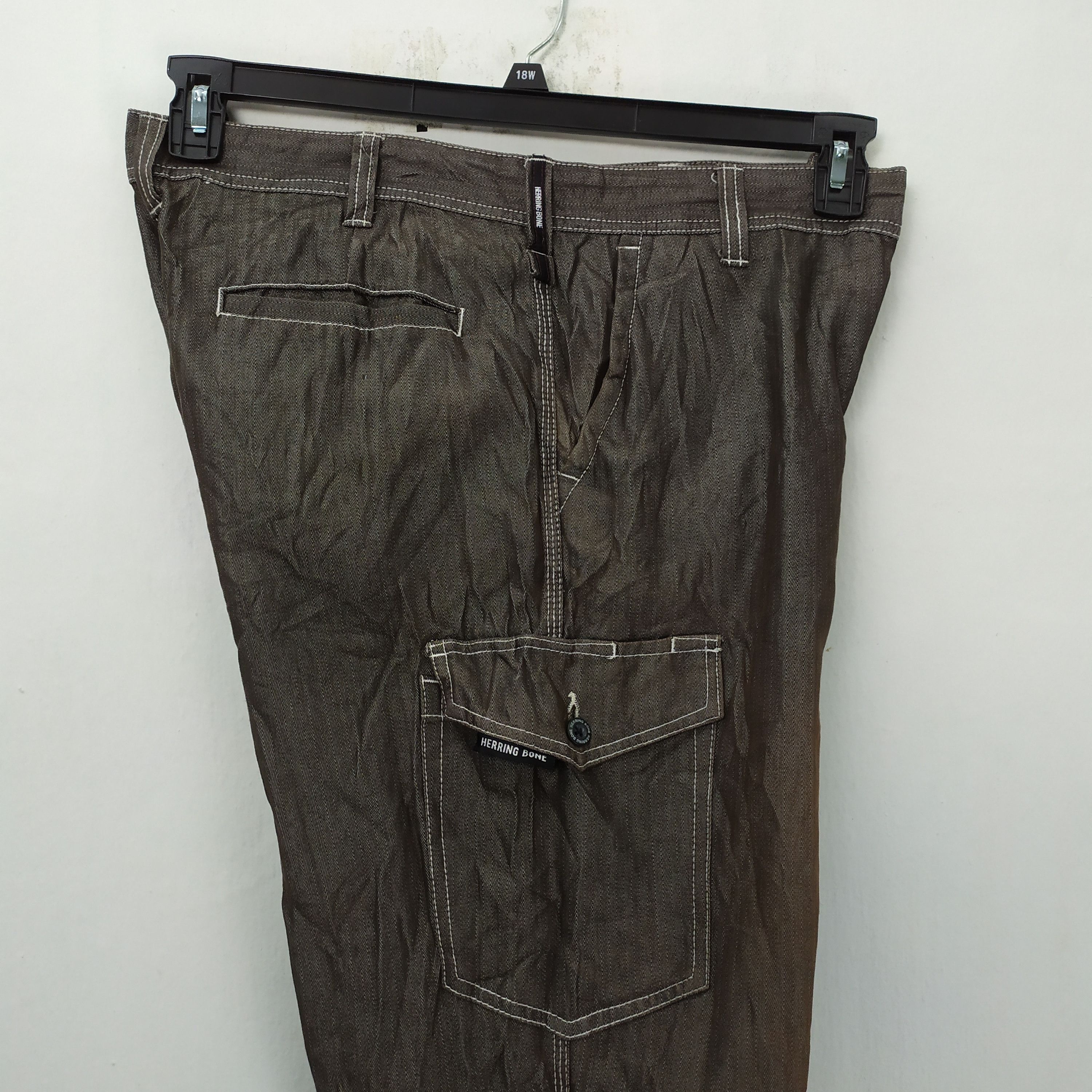 Japanese Brand HERRING BONE CARGO PANTS/TACTICAL PANTS Size US 34 / EU 50 - 16 Thumbnail