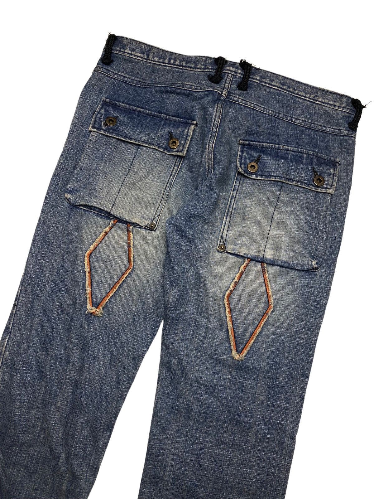 20471120 × Beauty Beast × Japanese Brand 1990s Milkboy - Grunge Patchwork Diamond Denim Size US 29 - 7 Thumbnail