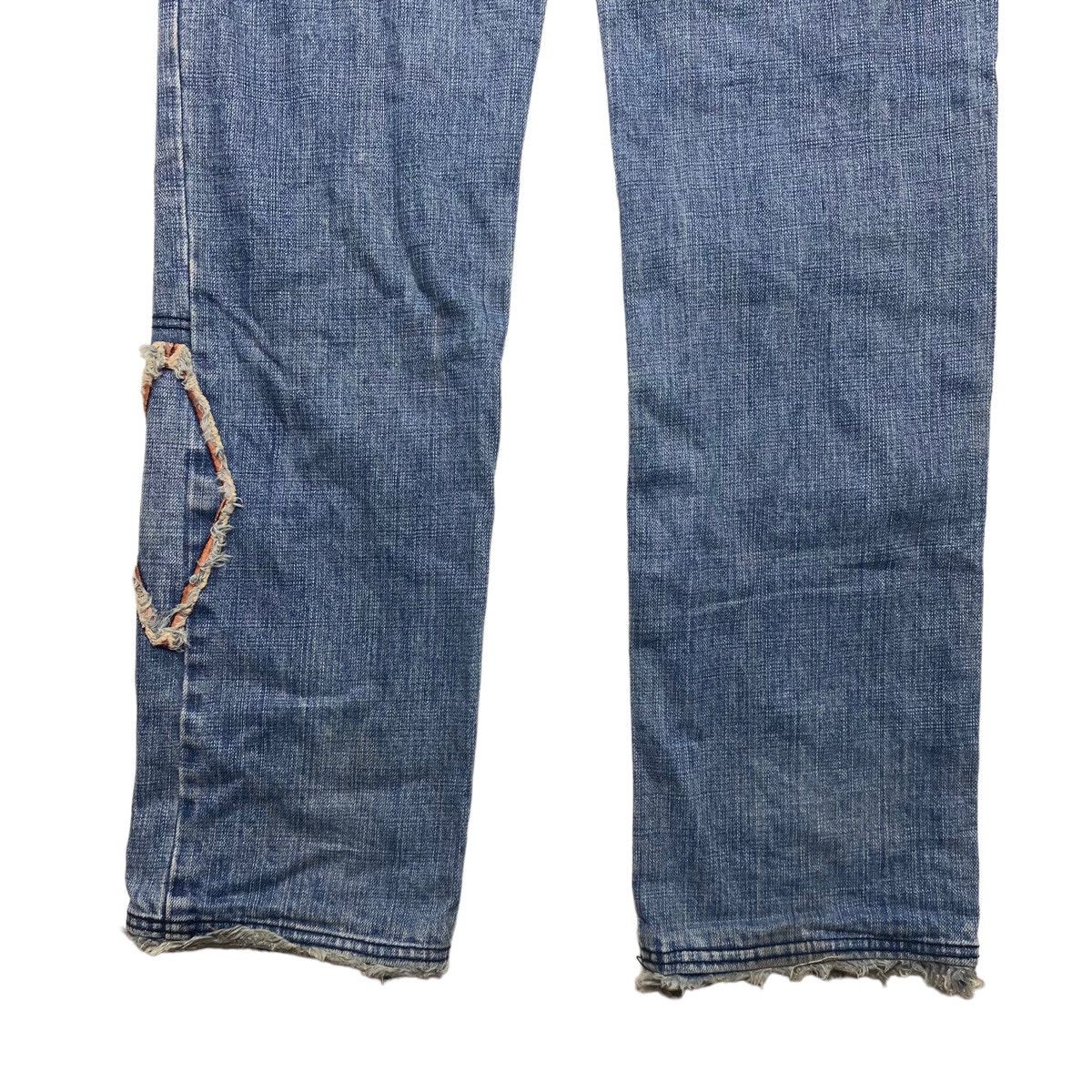 20471120 × Beauty Beast × Japanese Brand 1990s Milkboy - Grunge Patchwork Diamond Denim Size US 29 - 8 Thumbnail