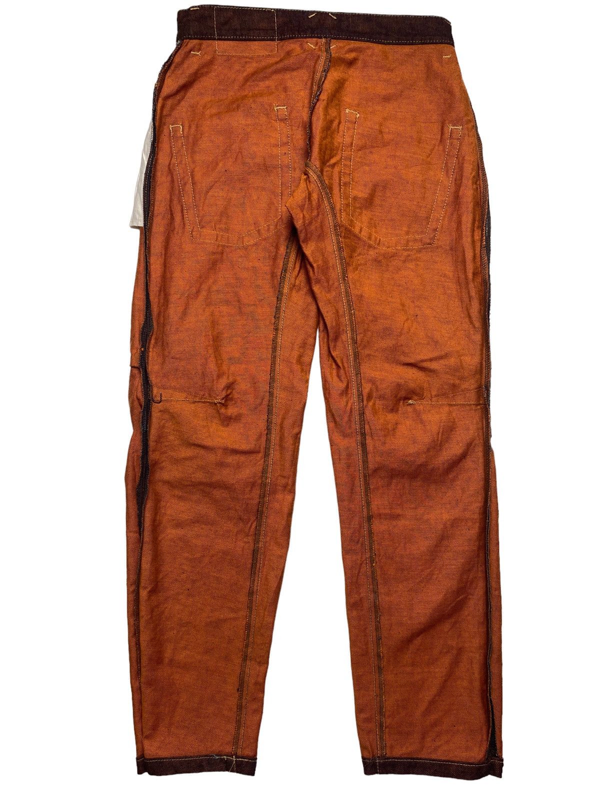 Beauty Beast 1998 Beauty:Beast - Orange Denim Pants Size US 29 - 3 Thumbnail