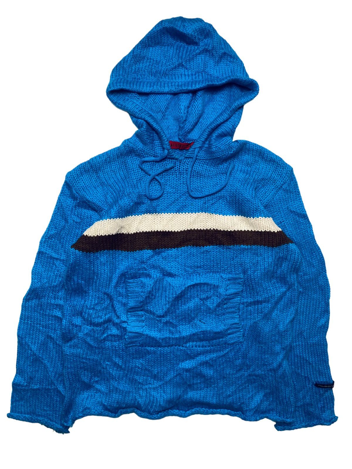 20471120 1990s Algonquins - Chunky Knitted Hoodie Size US S / EU 44-46 / 1 - 1 Thumbnail