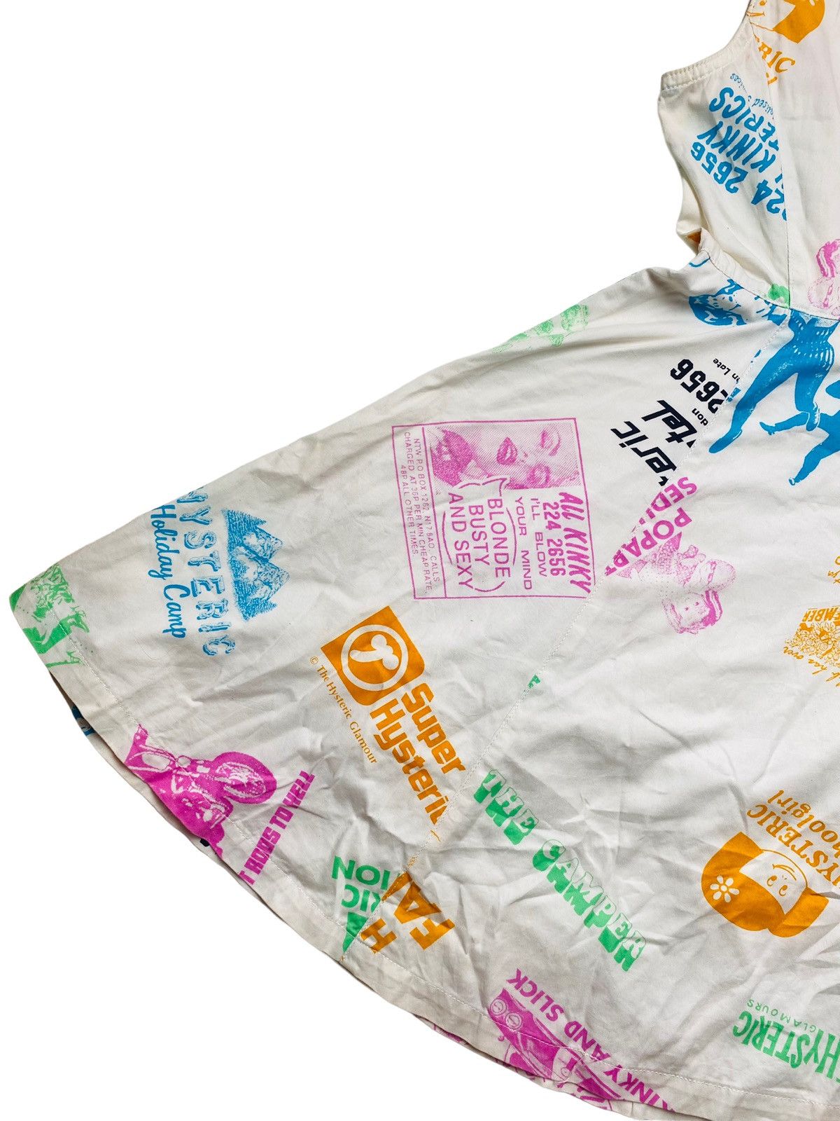 Hysteric Glamour 1980s Hysteric Love - Multi Printed Graphic Cotton Dress Size M / US 6-8 / IT 42-44 - 12 Thumbnail
