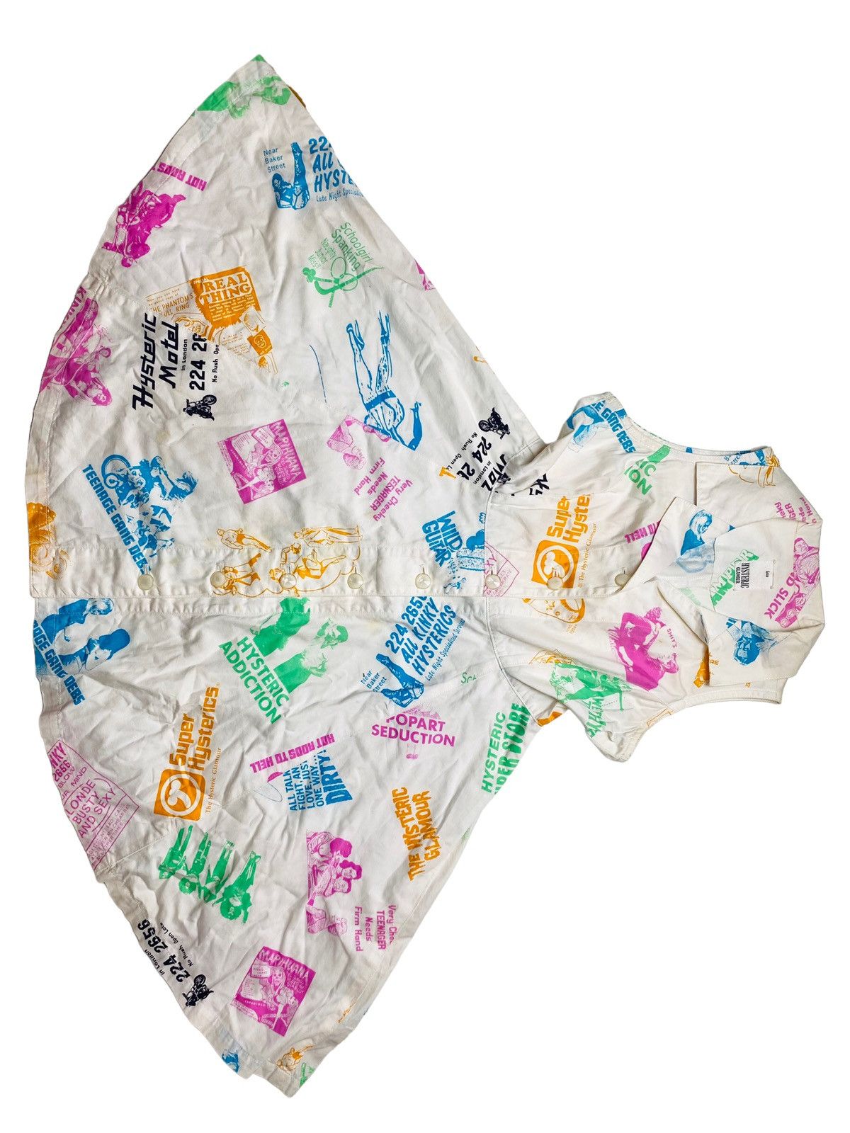 Hysteric Glamour 1980s Hysteric Love - Multi Printed Graphic Cotton Dress Size M / US 6-8 / IT 42-44 - 2 Thumbnail