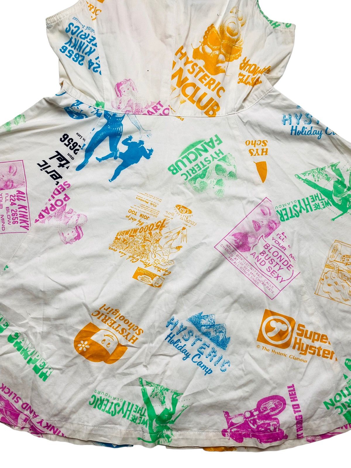 Hysteric Glamour 1980s Hysteric Love - Multi Printed Graphic Cotton Dress Size M / US 6-8 / IT 42-44 - 13 Thumbnail
