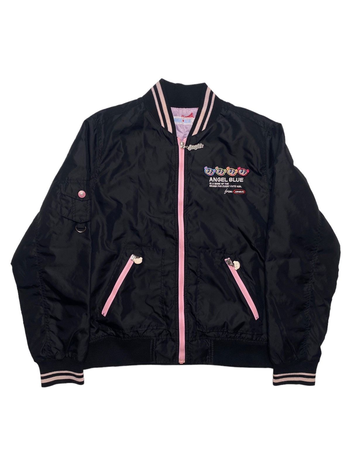 Hysteric Glamour × Japanese Brand 1990s Angel Blue - Love Bomber Jacket Size US S / EU 44-46 / 1 - 2 Thumbnail