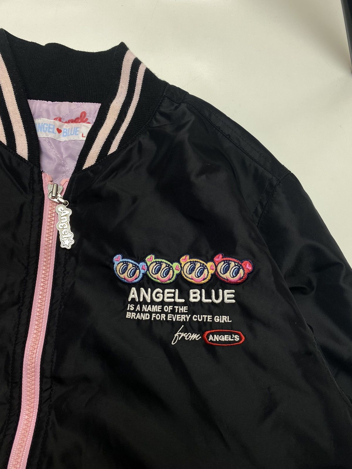 Hysteric Glamour × Japanese Brand 1990s Angel Blue - Love Bomber Jacket Size US S / EU 44-46 / 1 - 6 Thumbnail