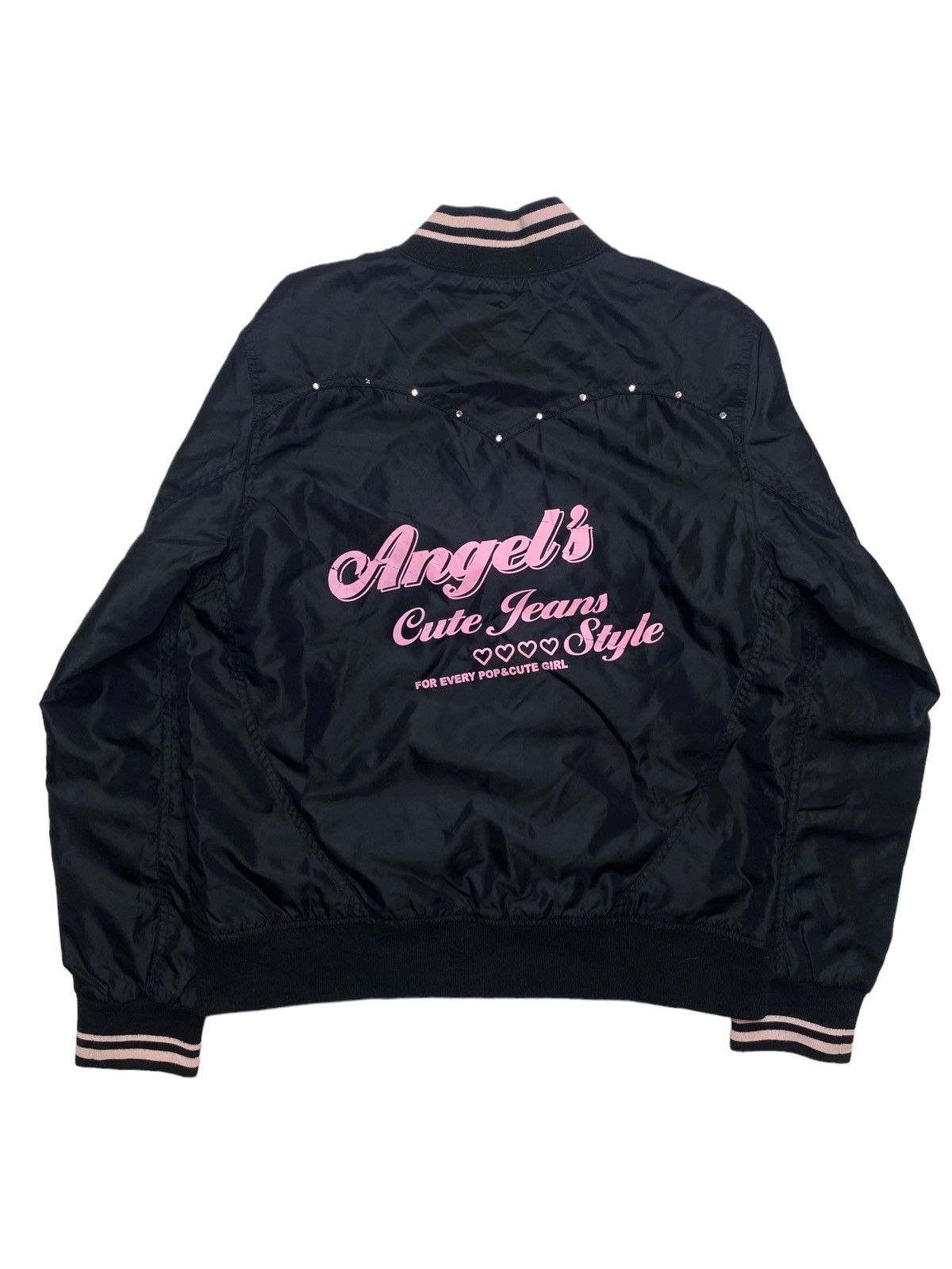 Hysteric Glamour × Japanese Brand 1990s Angel Blue - Love Bomber Jacket Size US S / EU 44-46 / 1 - 1 Thumbnail