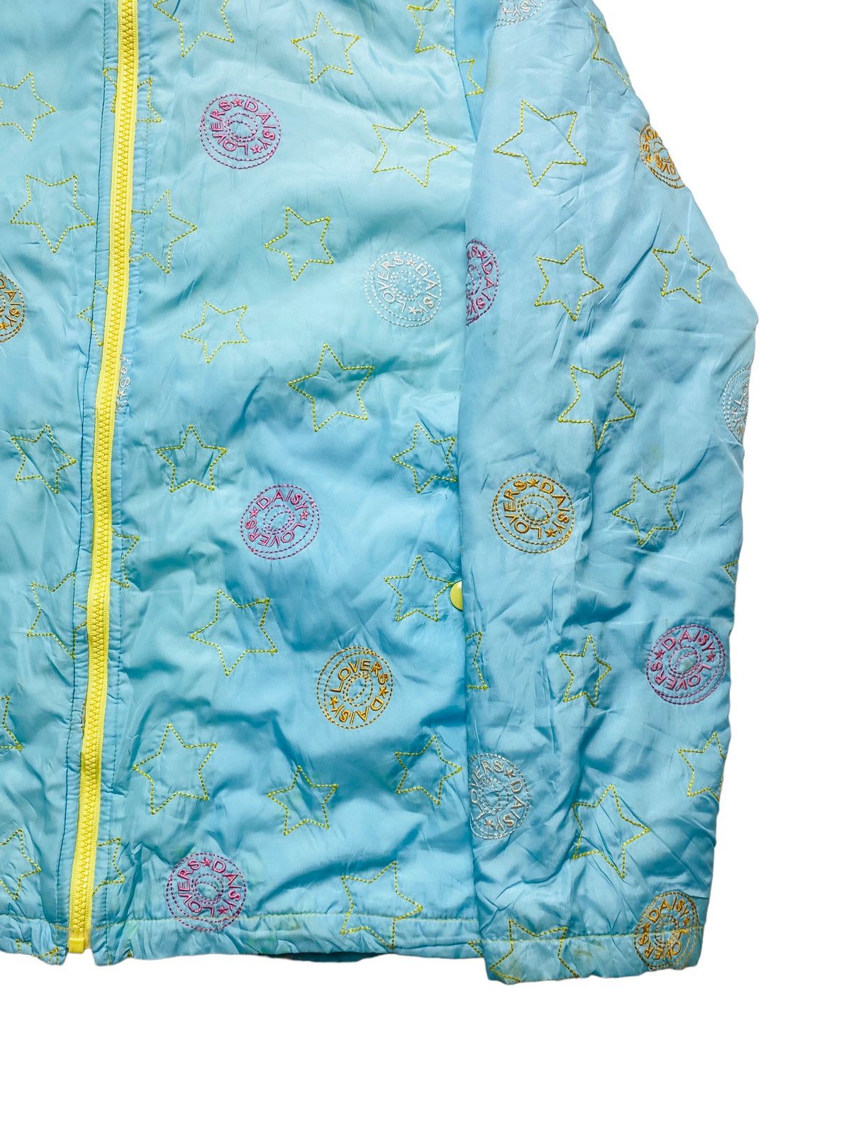 Angel Blue 1990s Daisy Lovers - Stitched Star Fur Hoodie Jacket Size US M / EU 48-50 / 2 - 5 Thumbnail