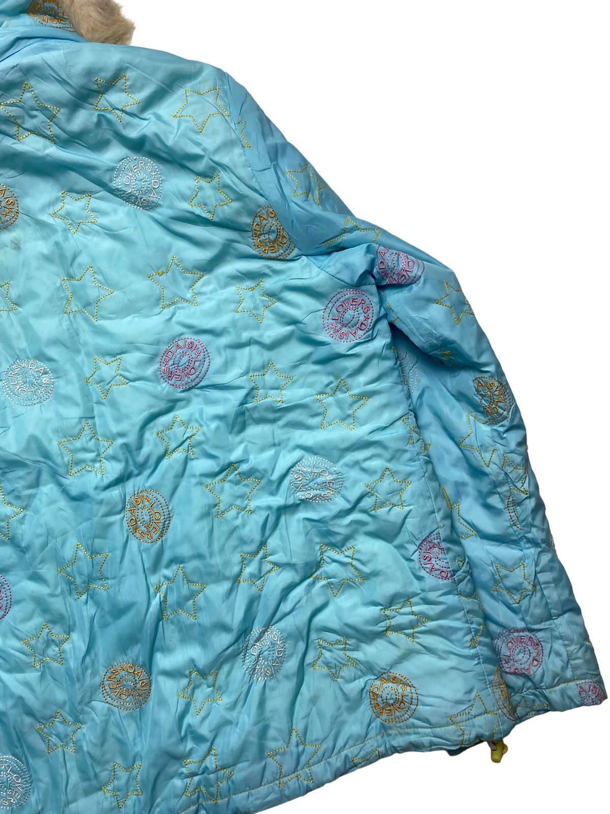 Angel Blue 1990s Daisy Lovers - Stitched Star Fur Hoodie Jacket Size US M / EU 48-50 / 2 - 8 Thumbnail