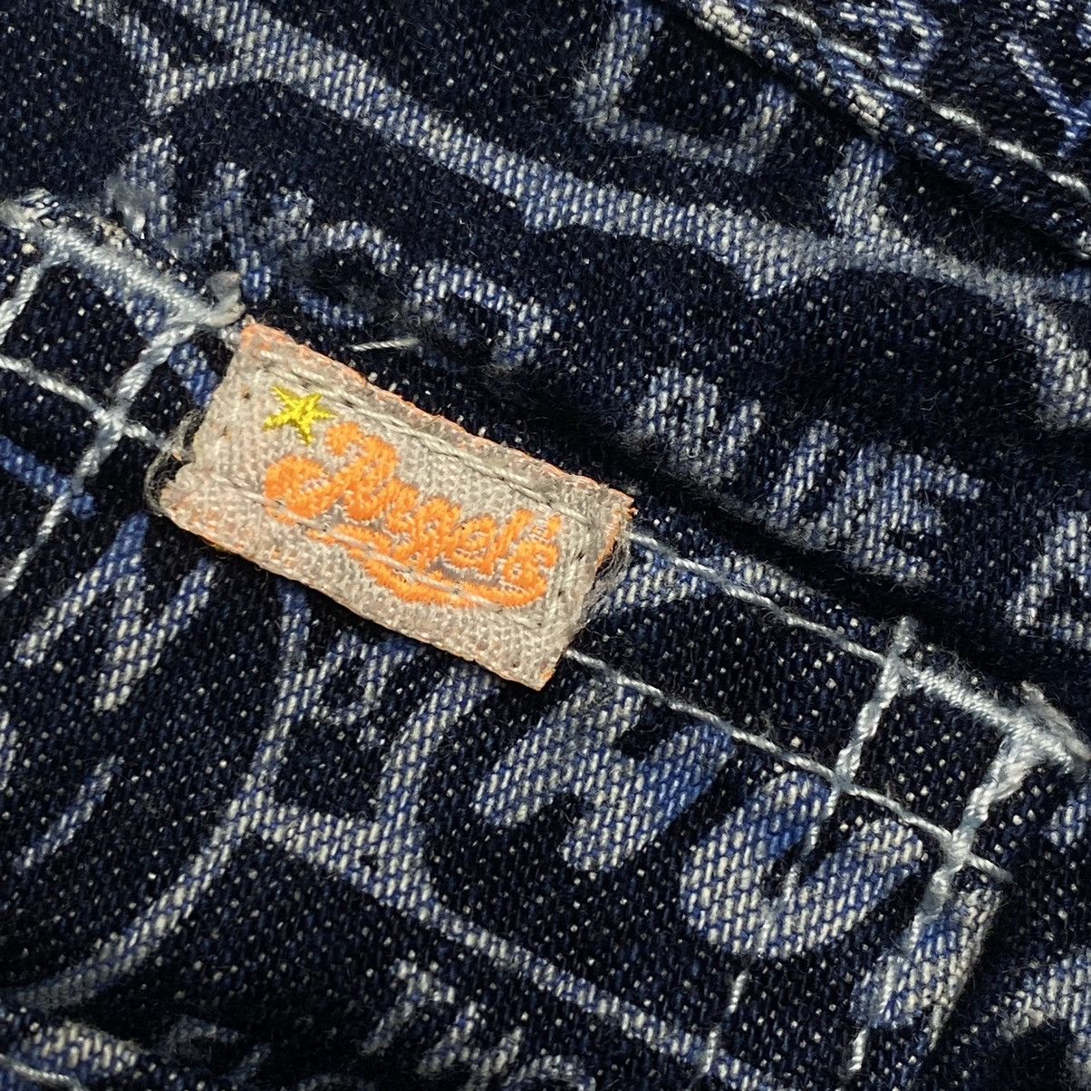 Japanese Brand × Vintage 1990s Angel Blue - Flower Generation Comic Denim Pants Size US 27 - 10 Thumbnail